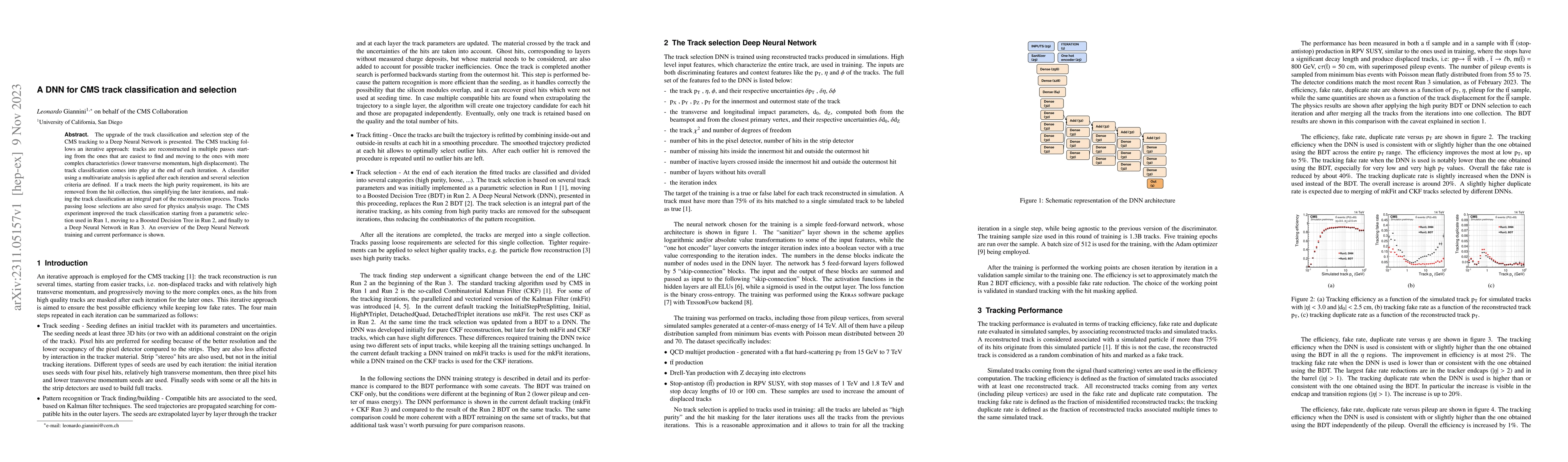 Thumbnail for A DNN for CMS track classification and selection