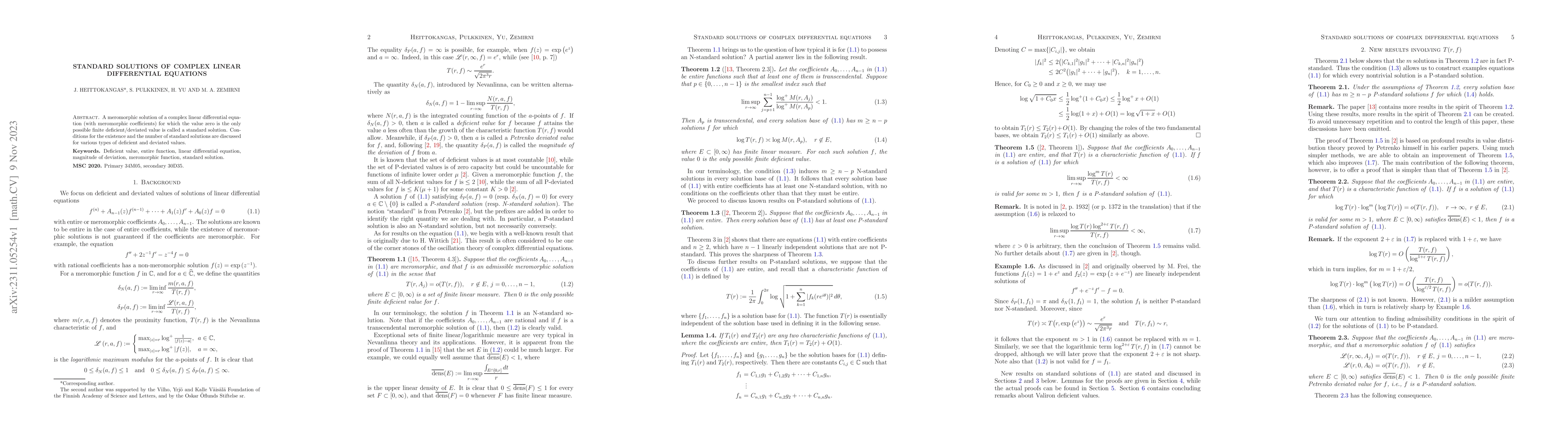 Thumbnail for Standard solutions of complex differential equations