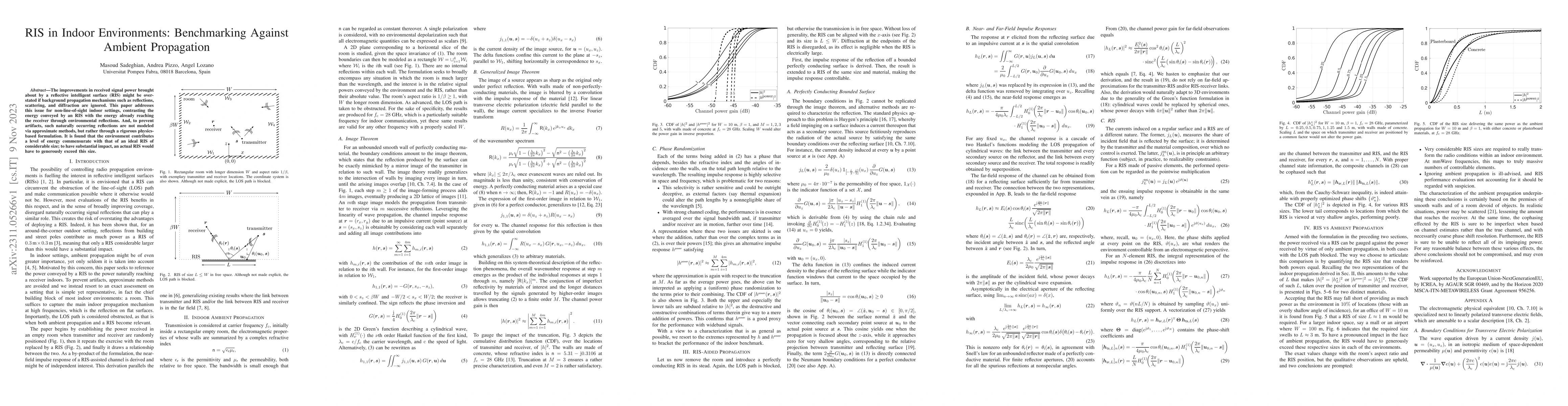 Thumbnail for RIS in Indoor Environments: Benchmarking Against Ambient Propagation