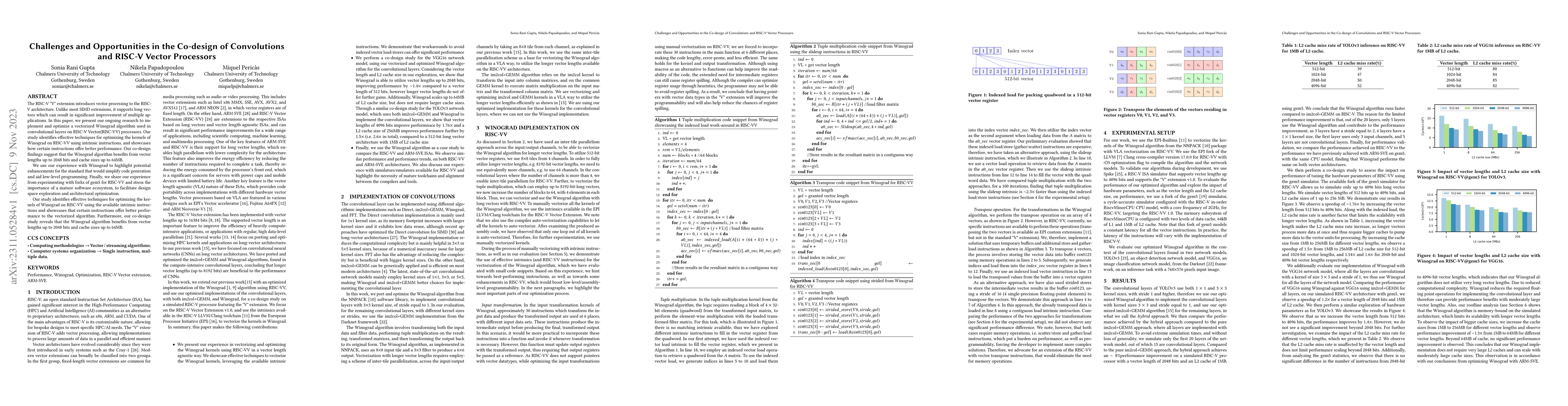 Thumbnail for Challenges and Opportunities in the Co-design of Convolutions and RISC-V
  Vector Processors