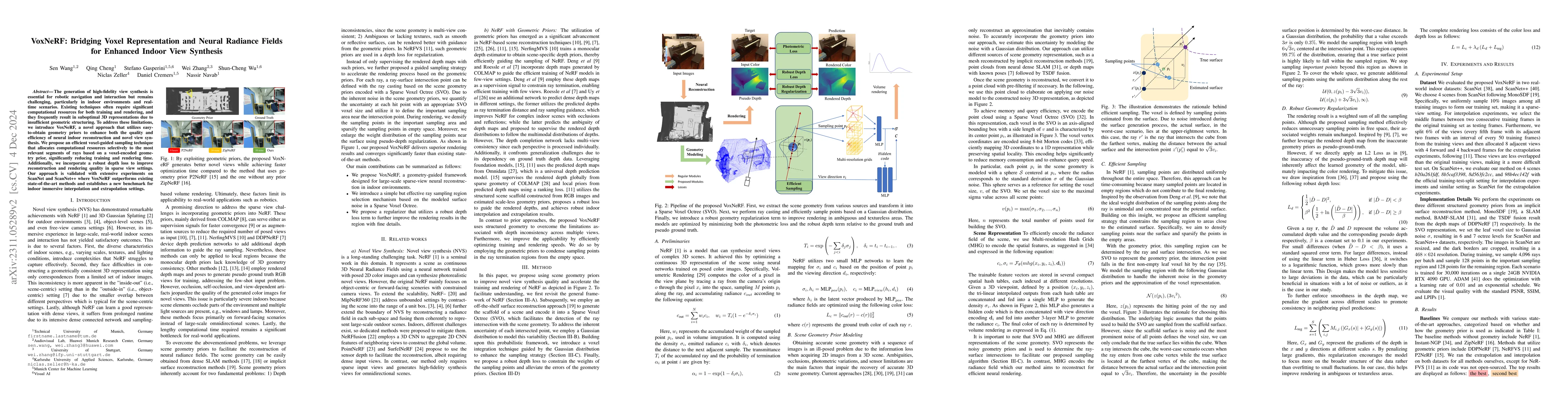Thumbnail for VoxNeRF: Bridging Voxel Representation and Neural Radiance Fields for
  Enhanced Indoor View Synthesis