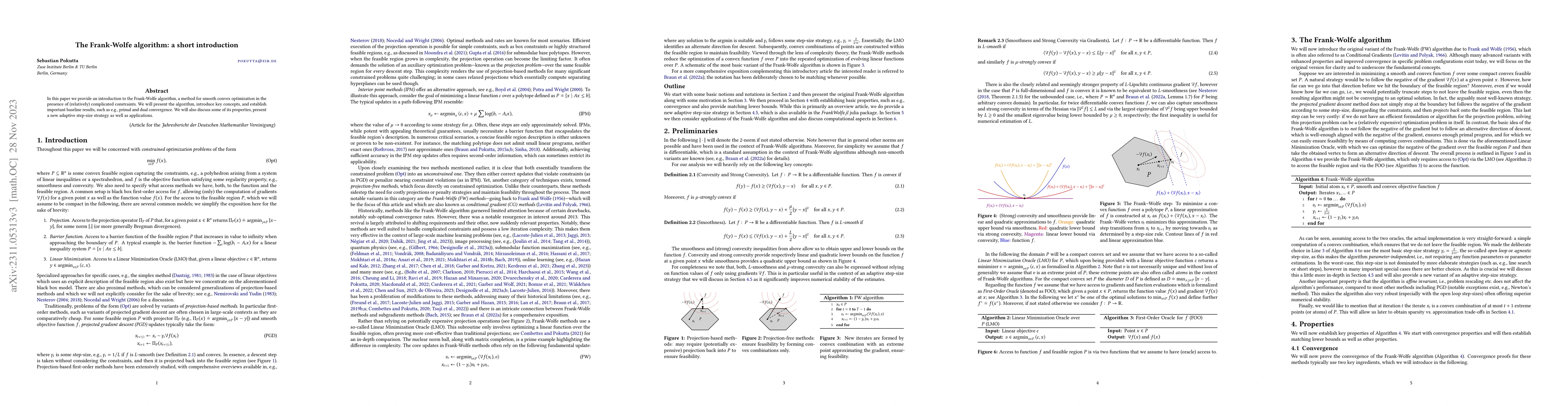 Thumbnail for The Frank-Wolfe algorithm: a short introduction