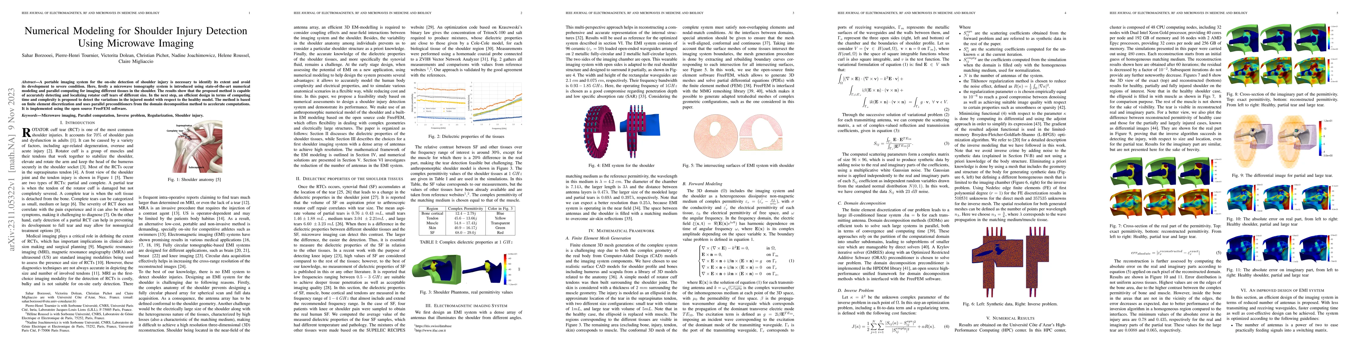 Thumbnail for Numerical Modeling for Shoulder Injury Detection Using Microwave Imaging