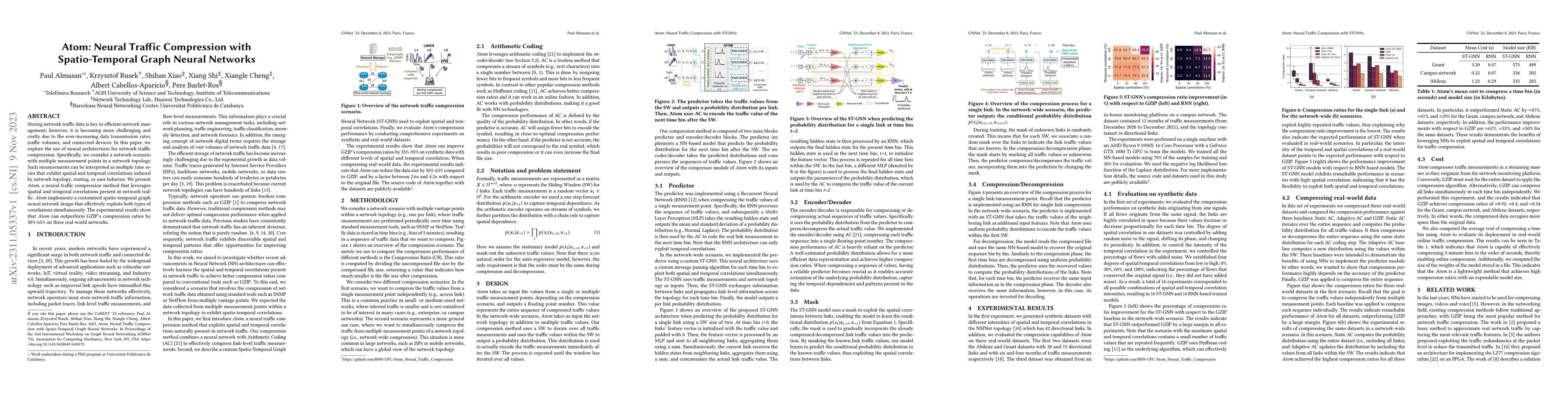 Thumbnail for Atom: Neural Traffic Compression with Spatio-Temporal Graph Neural
  Networks
