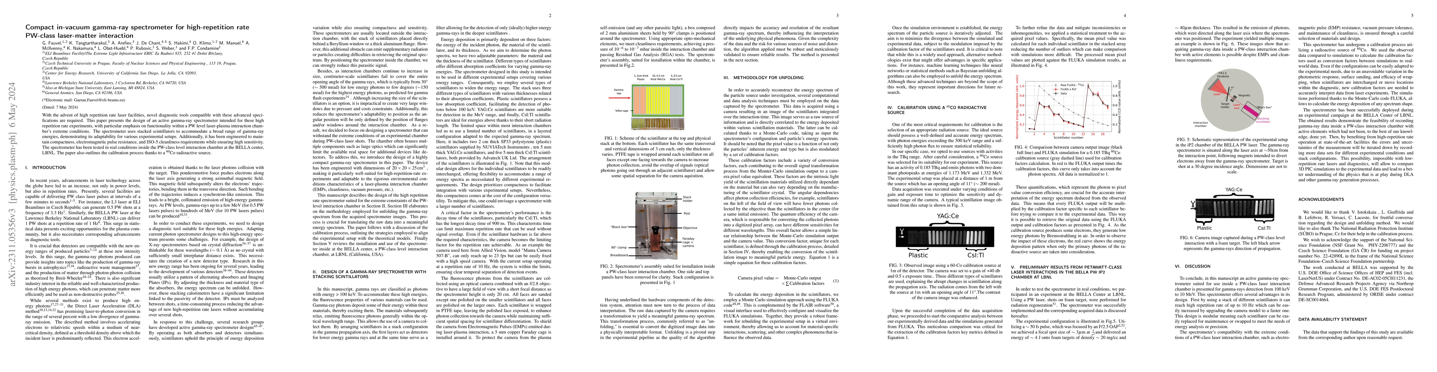 Thumbnail for Compact in-vacuum gamma-ray spectrometer for high-repetition rate
  PW-class laser-matter interaction