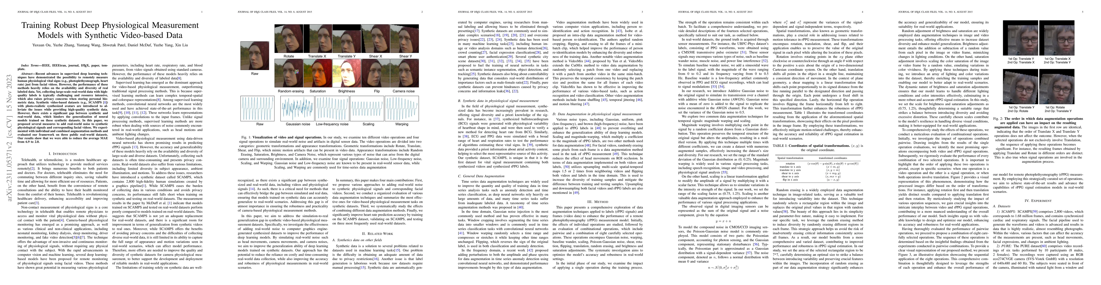 Thumbnail for Training Robust Deep Physiological Measurement Models with Synthetic
  Video-based Data