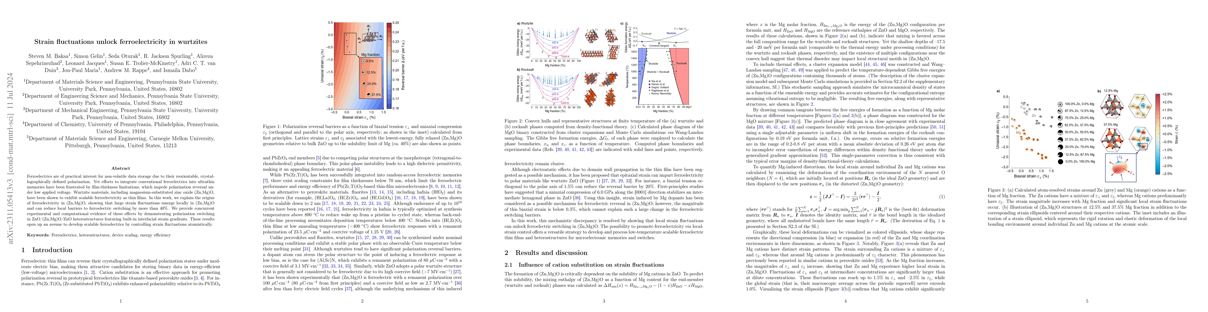 Thumbnail for Strain fluctuations unlock ferroelectricity in wurtzites