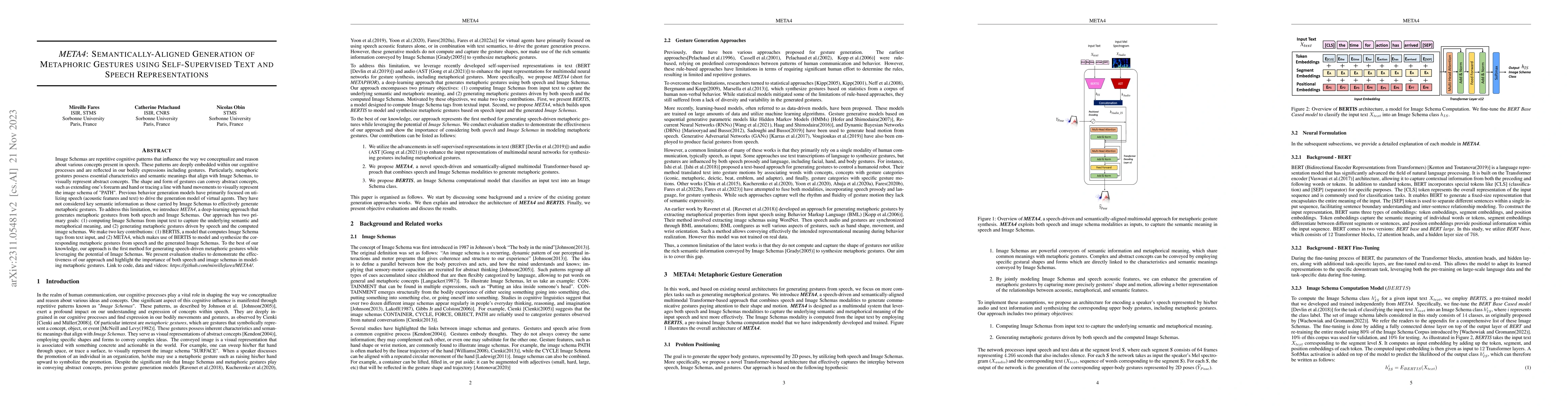 Thumbnail for META4: Semantically-Aligned Generation of Metaphoric Gestures Using
  Self-Supervised Text and Speech Representation