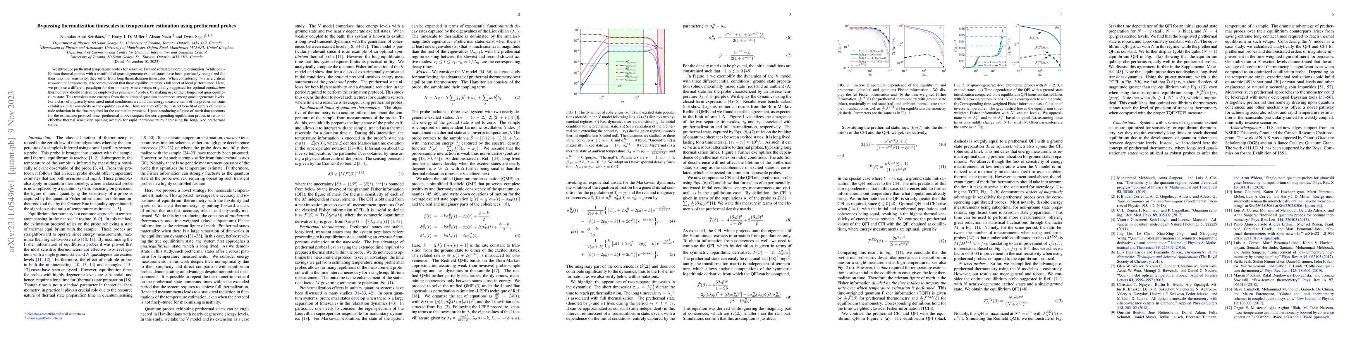 Thumbnail for Bypassing thermalization timescales in temperature estimation using
  prethermal probes