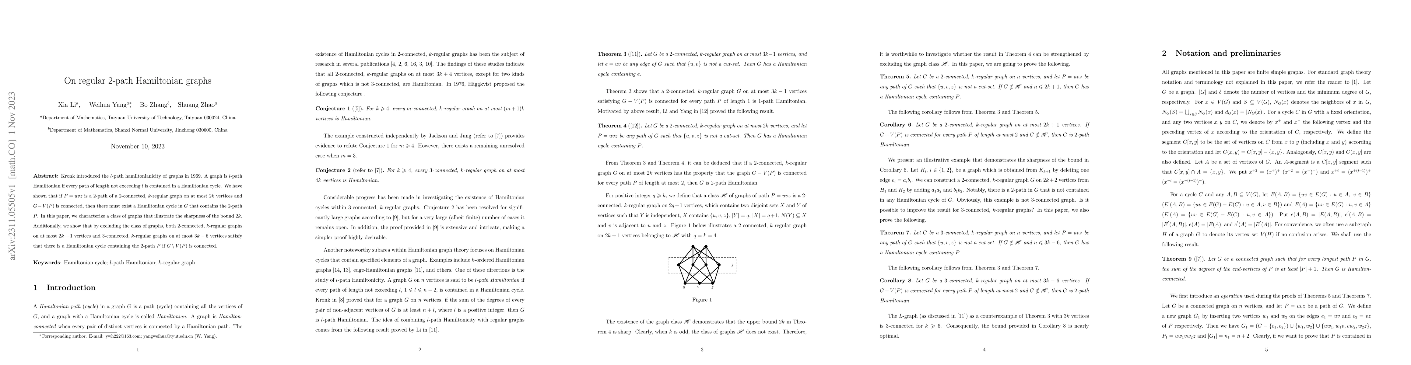 Thumbnail for On regular 2-path Hamiltonian graphs