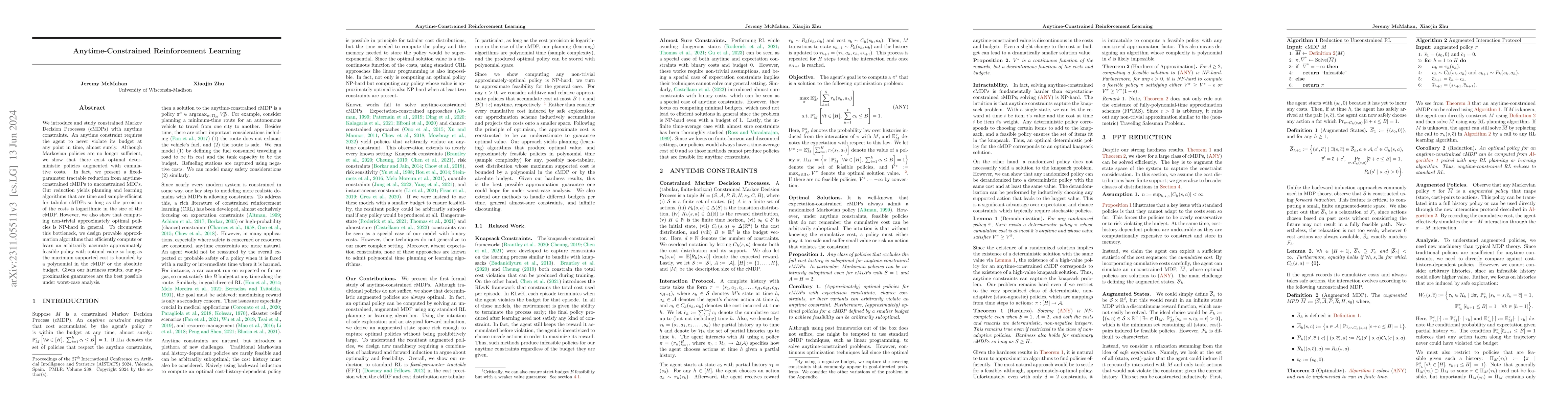 Thumbnail for Anytime-Constrained Reinforcement Learning