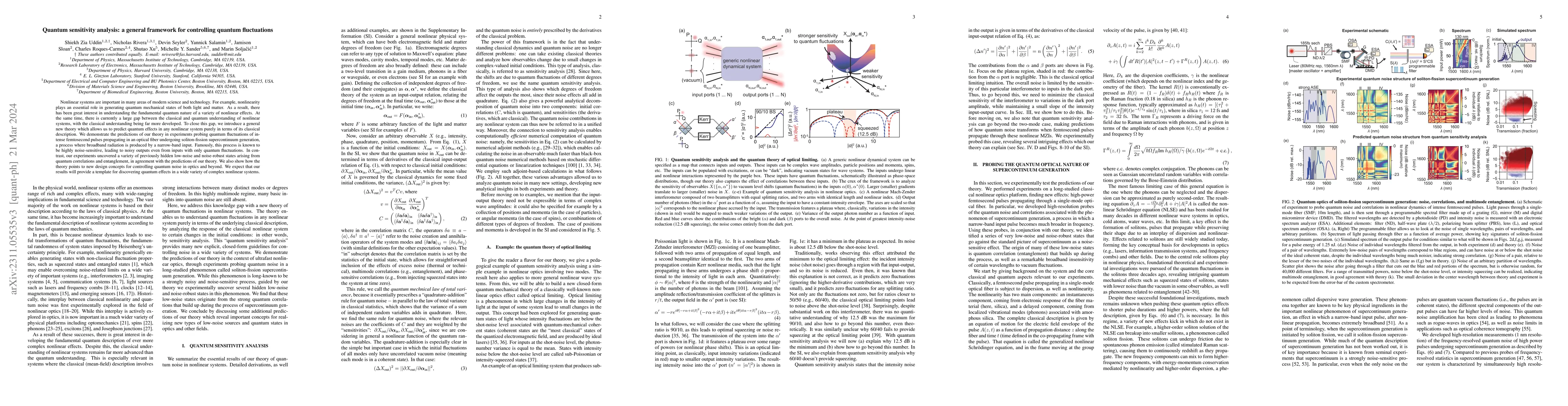 Thumbnail for Quantum sensitivity analysis: a general framework for controlling
  quantum fluctuations
