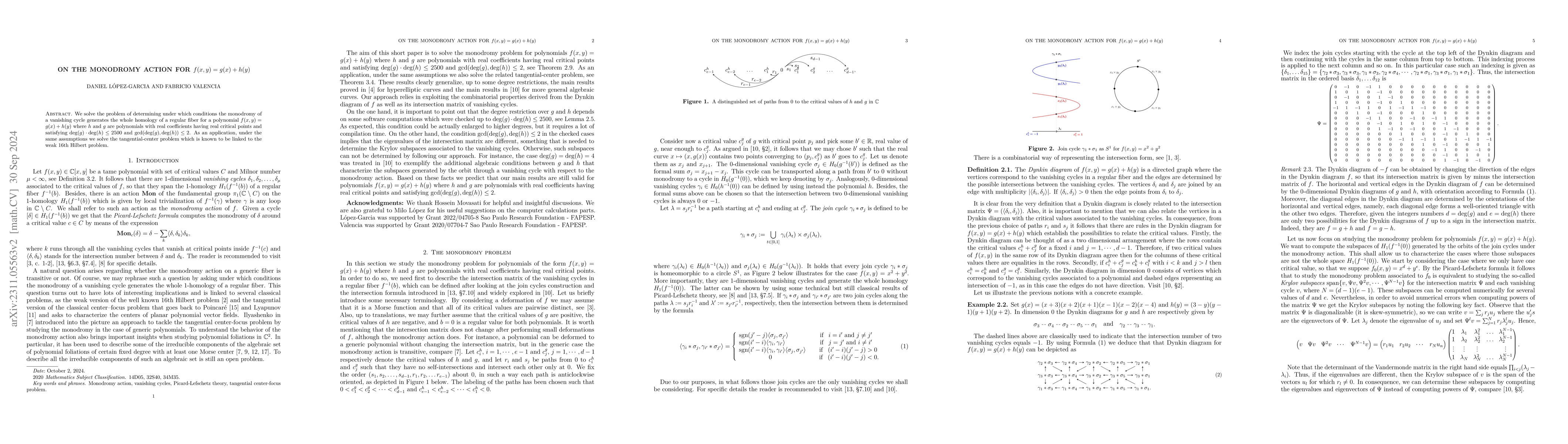 Thumbnail for On the monodromy action for $f(x,y)=g(x)+h(x)$