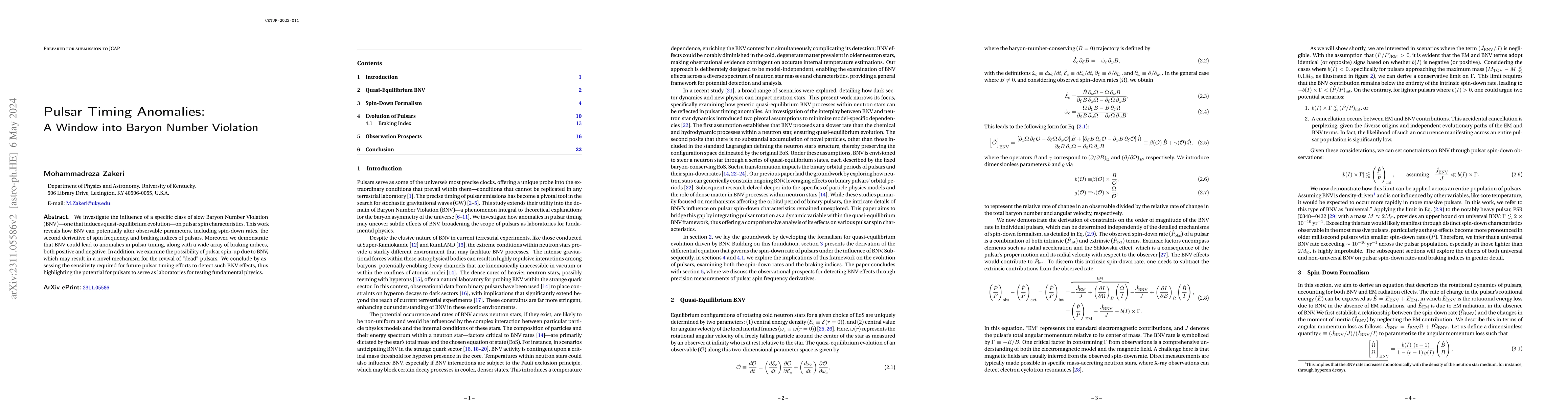 Thumbnail for Pulsar Timing Anomalies: A Window into Baryon Number Violation