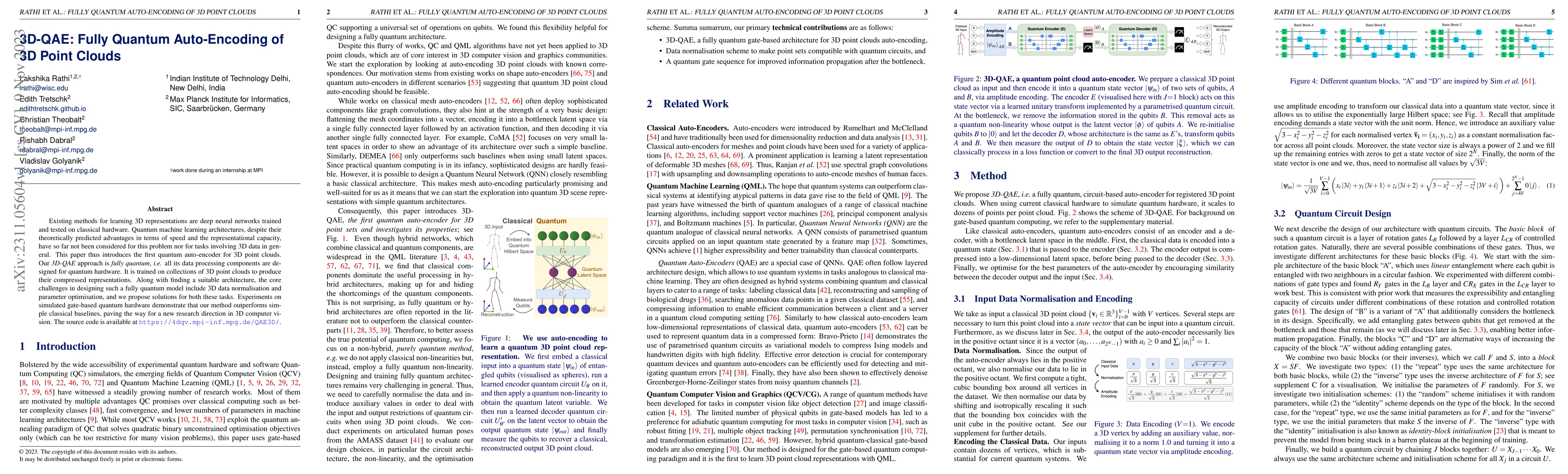 Thumbnail for 3D-QAE: Fully Quantum Auto-Encoding of 3D Point Clouds