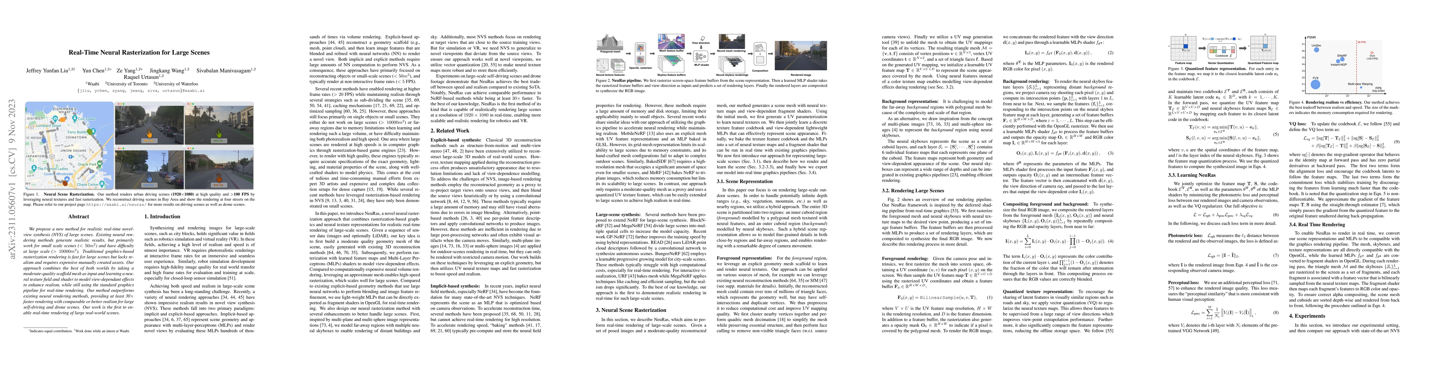 Thumbnail for Real-Time Neural Rasterization for Large Scenes