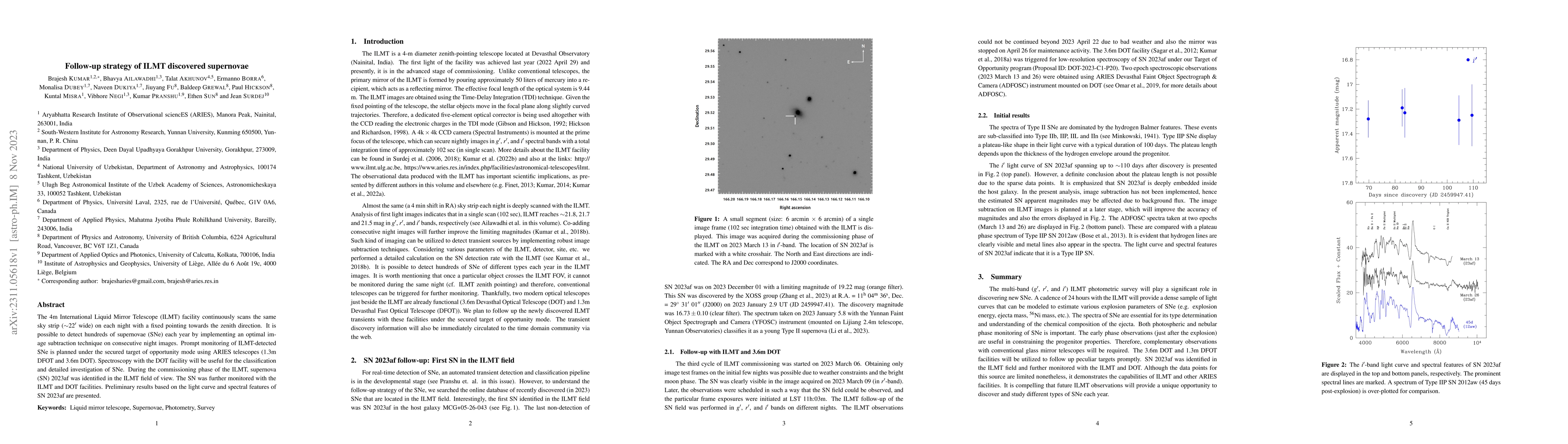 Thumbnail for Follow-up strategy of ILMT discovered supernovae