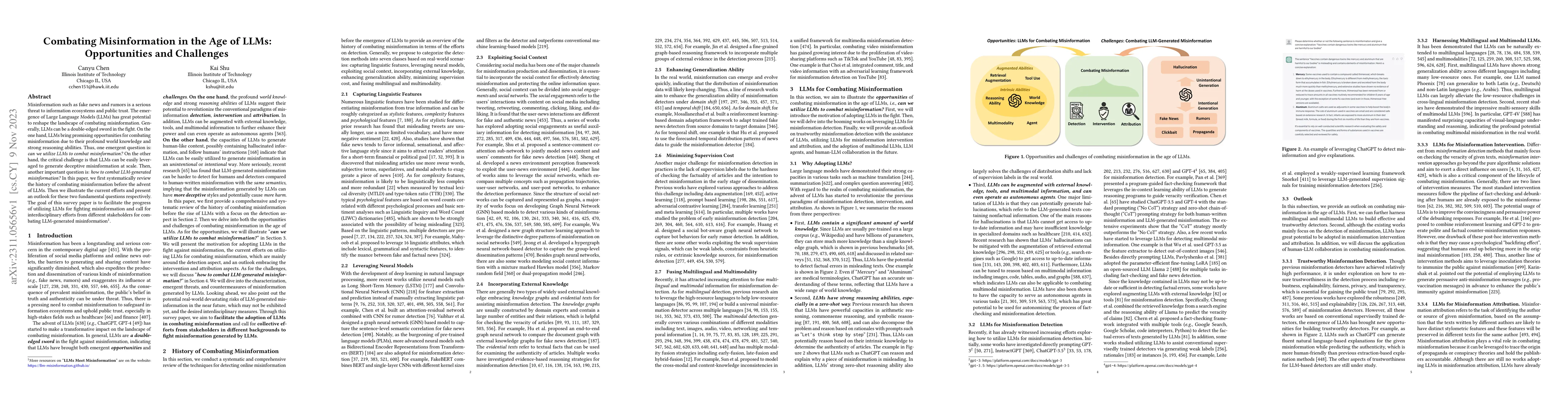 Thumbnail for Combating Misinformation in the Age of LLMs: Opportunities and
  Challenges