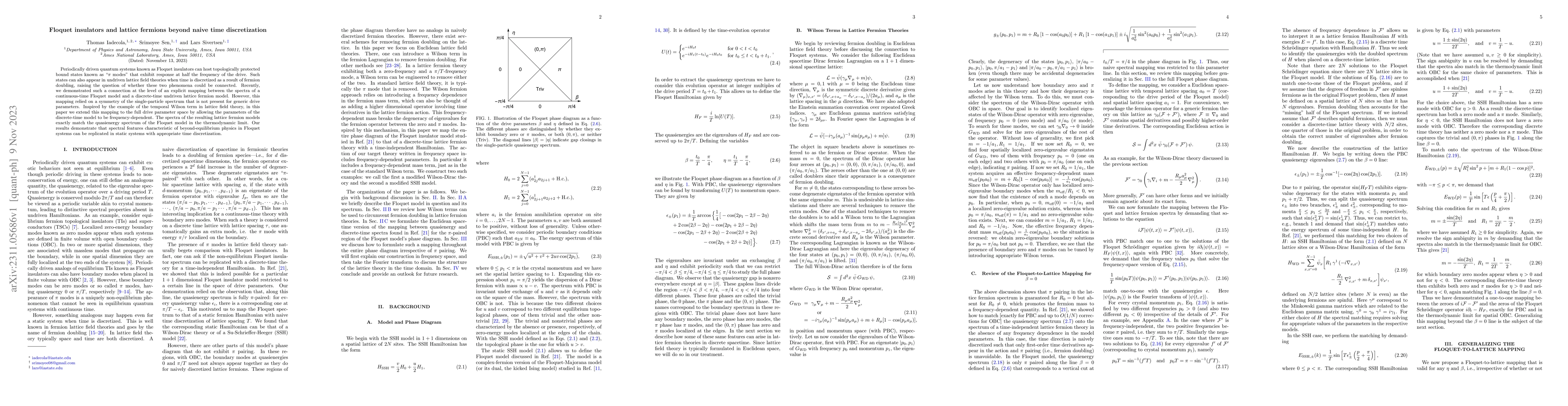 Thumbnail for Floquet insulators and lattice fermions beyond naive time discretization