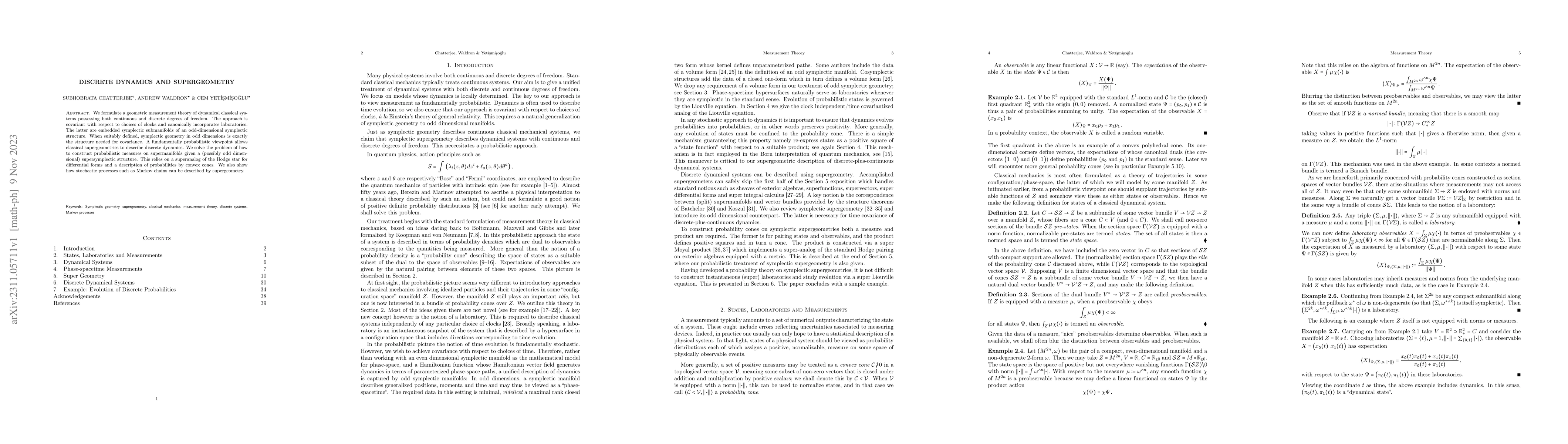 Thumbnail for Discrete Dynamics and Supergeometry
