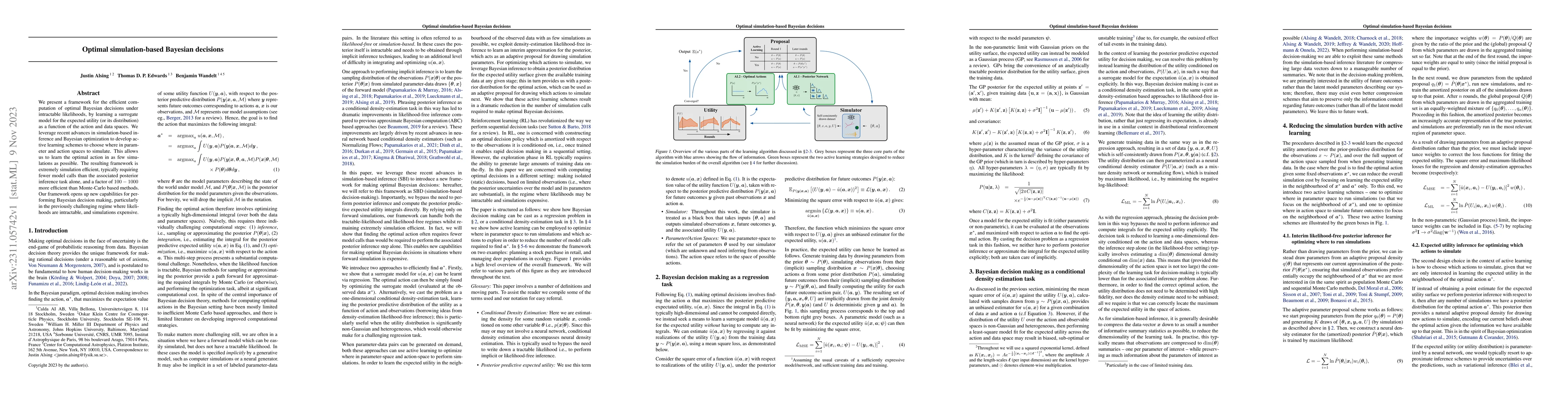Thumbnail for Optimal simulation-based Bayesian decisions
