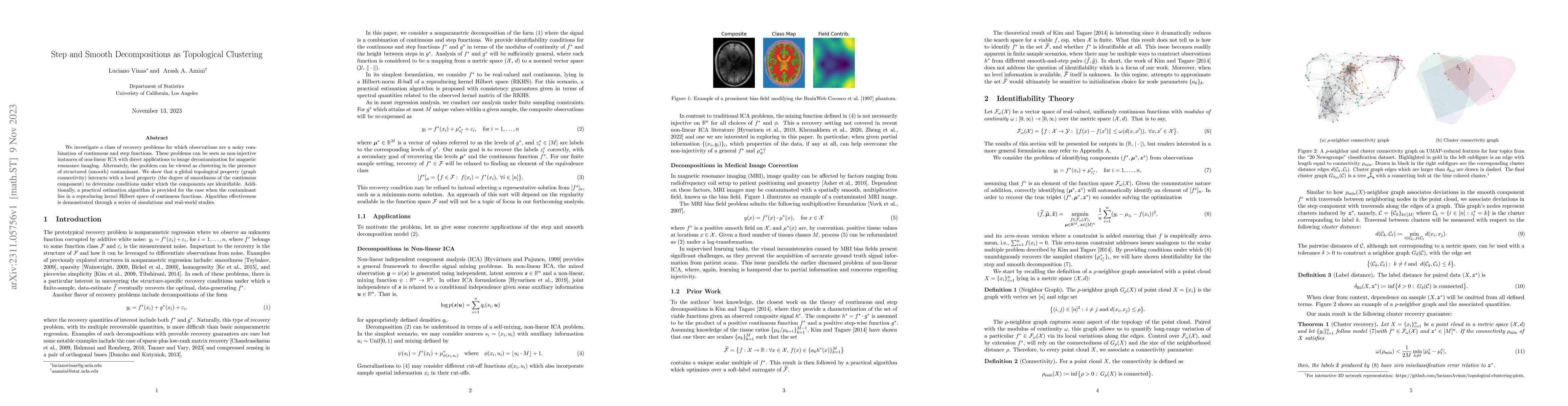 Thumbnail for Step and Smooth Decompositions as Topological Clustering
