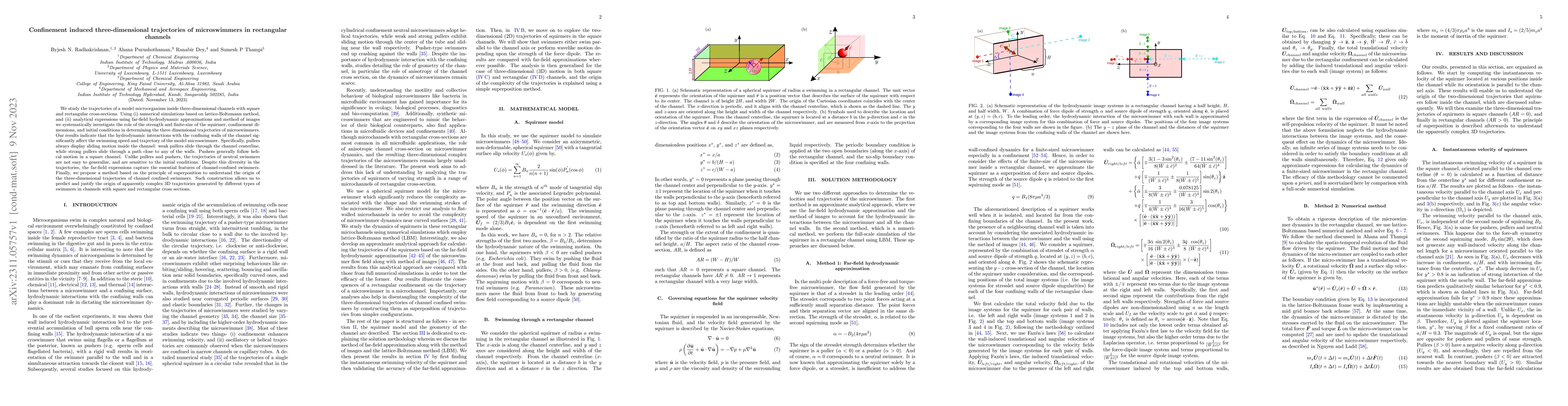 Thumbnail for Confinement induced three-dimensional trajectories of microswimmers in
  rectangular channels