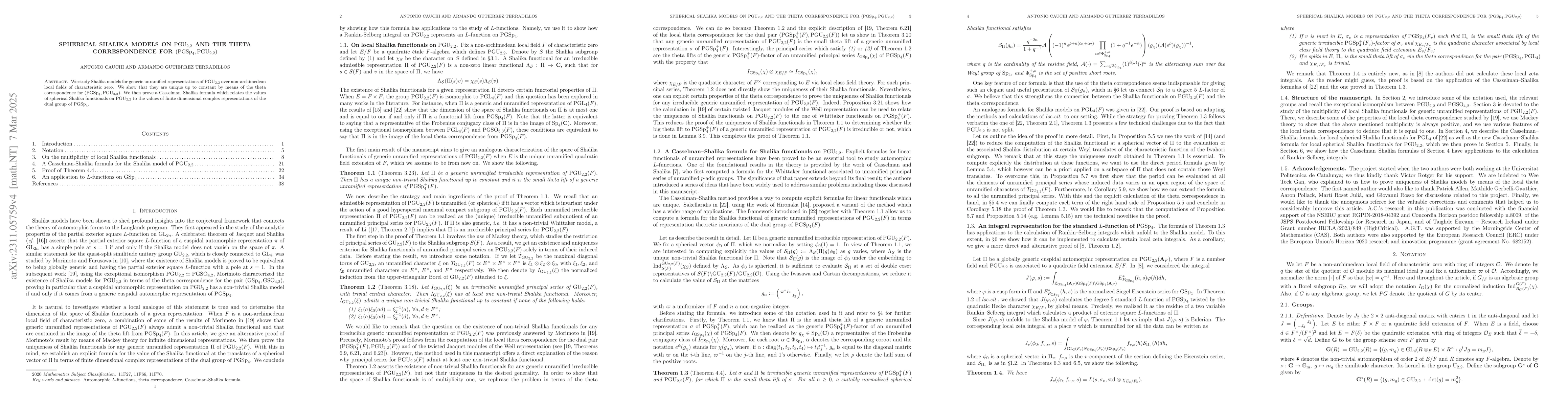 Thumbnail for Spherical Shalika models on $\mathrm{GU}_{2,2}$ and the theta
  correspondence for $(\mathrm{GSp}_4,\mathrm{GU}_{2,2})$