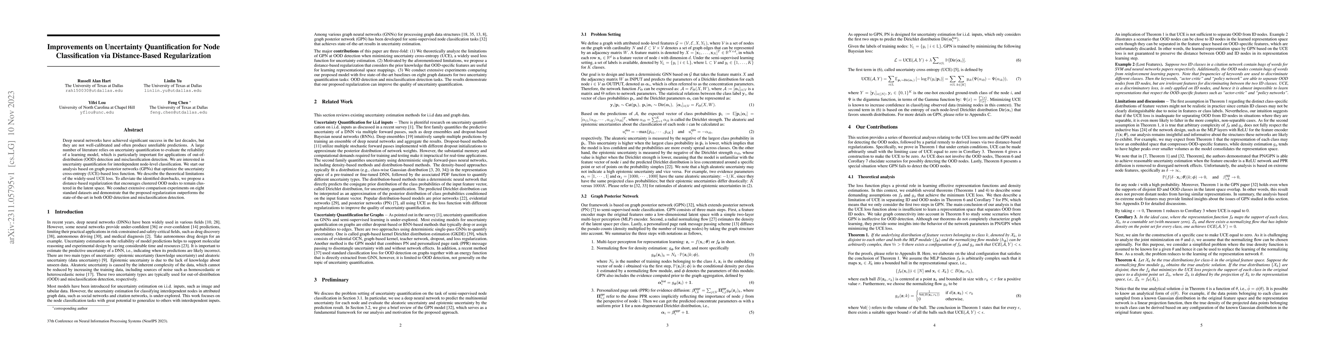 Thumbnail for Improvements on Uncertainty Quantification for Node Classification via
  Distance-Based Regularization