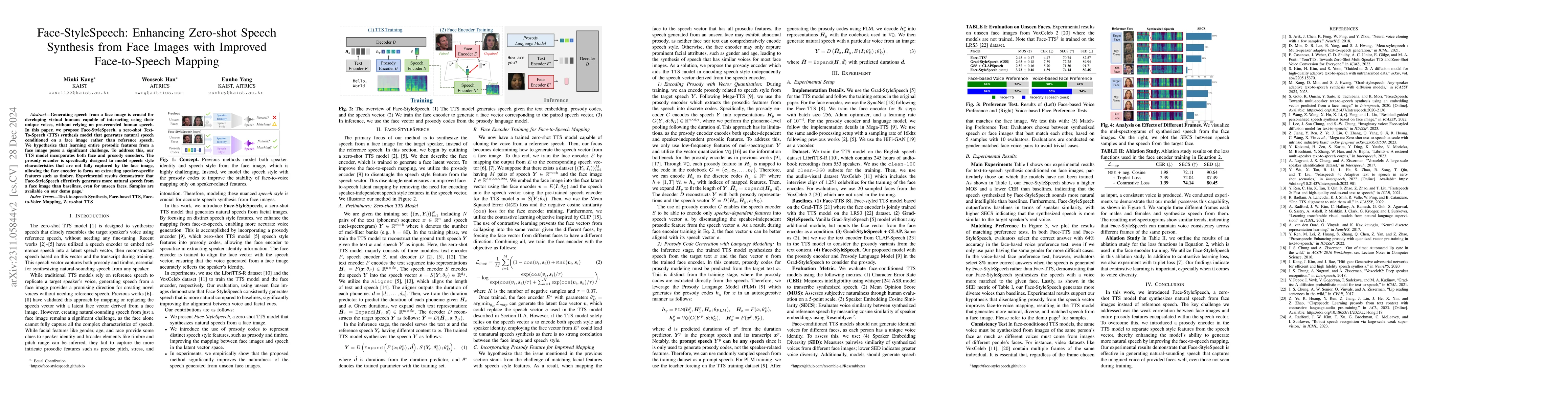 Thumbnail for Face-StyleSpeech: Improved Face-to-Voice latent mapping for Natural
  Zero-shot Speech Synthesis from a Face Image