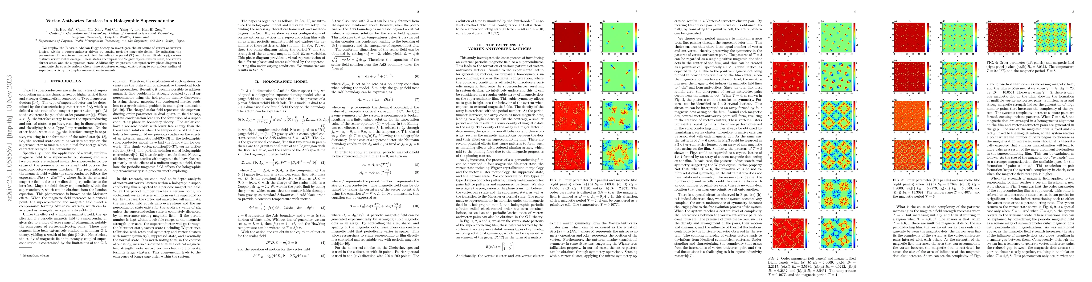 Thumbnail for Vortex-Antivortex Lattices in a Holographic Superconductor