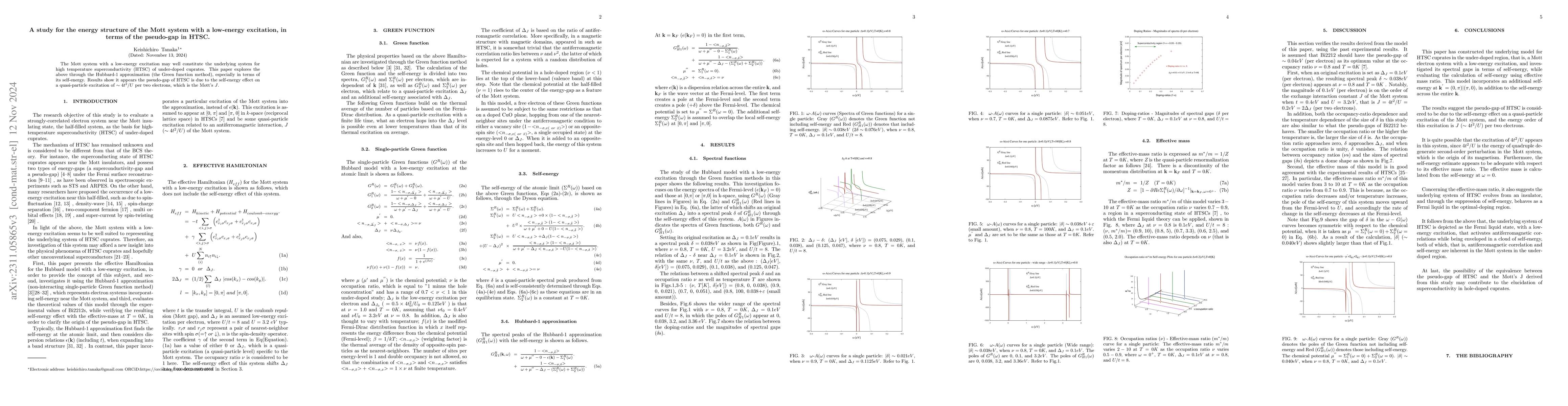 Thumbnail for A study for the energy structure of the Mott system with a low-energy
  excitation, in terms of the pseudo-gap in HTSC
