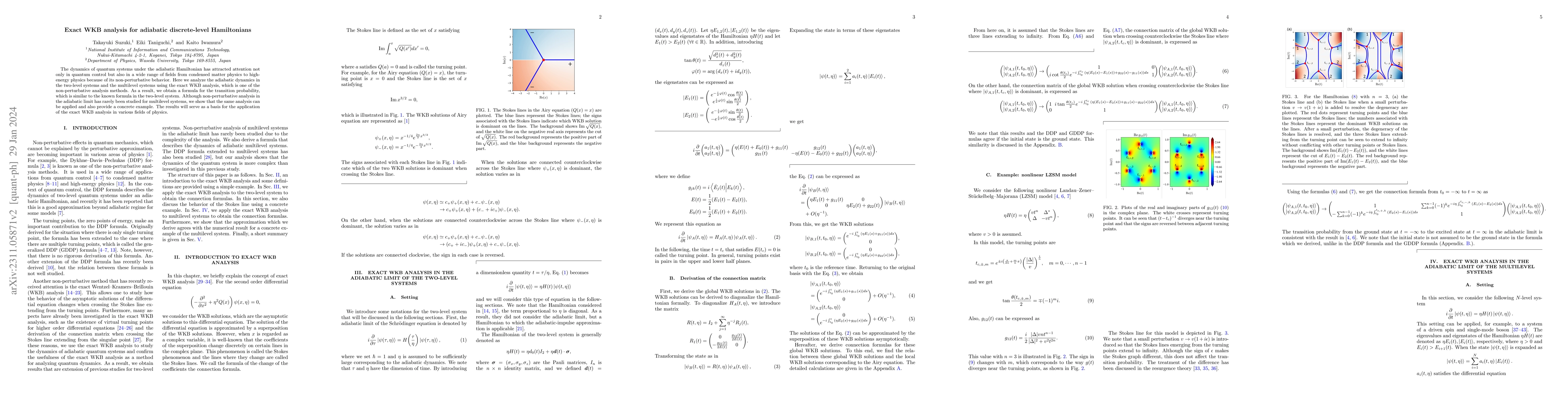 Thumbnail for Exact WKB analysis for adiabatic discrete-level Hamiltonians