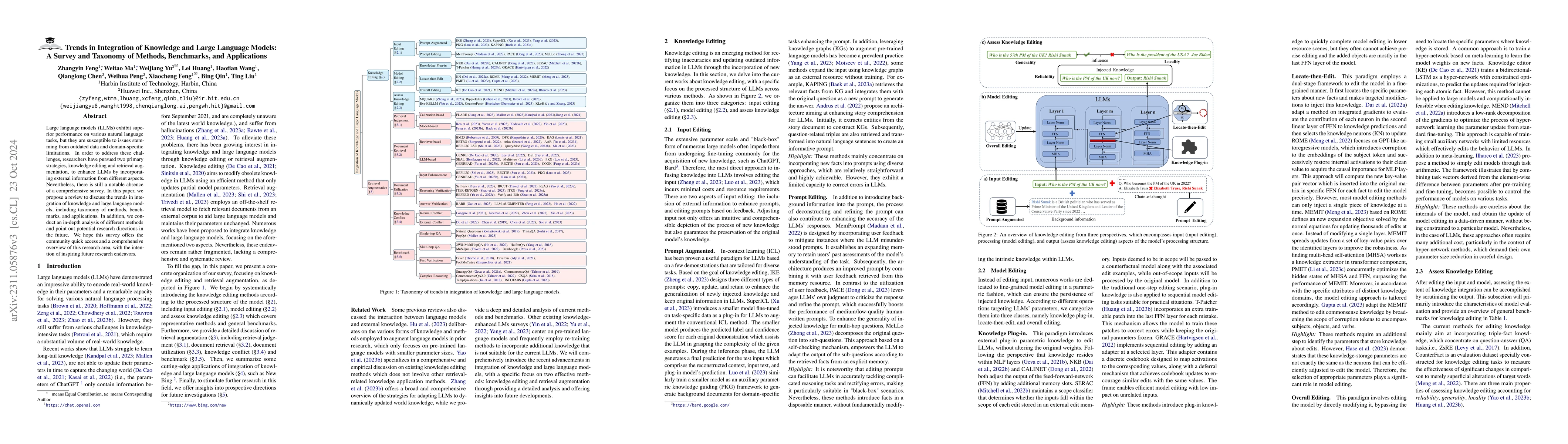 Thumbnail for Trends in Integration of Knowledge and Large Language Models: A Survey
  and Taxonomy of Methods, Benchmarks, and Applications