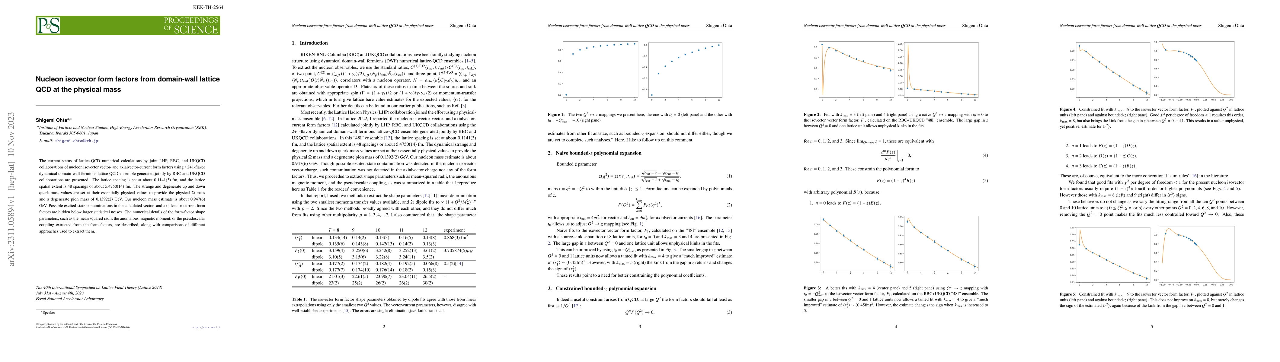 Thumbnail for Nucleon isovector form factors from domain-wall lattice QCD at the
  physical mass