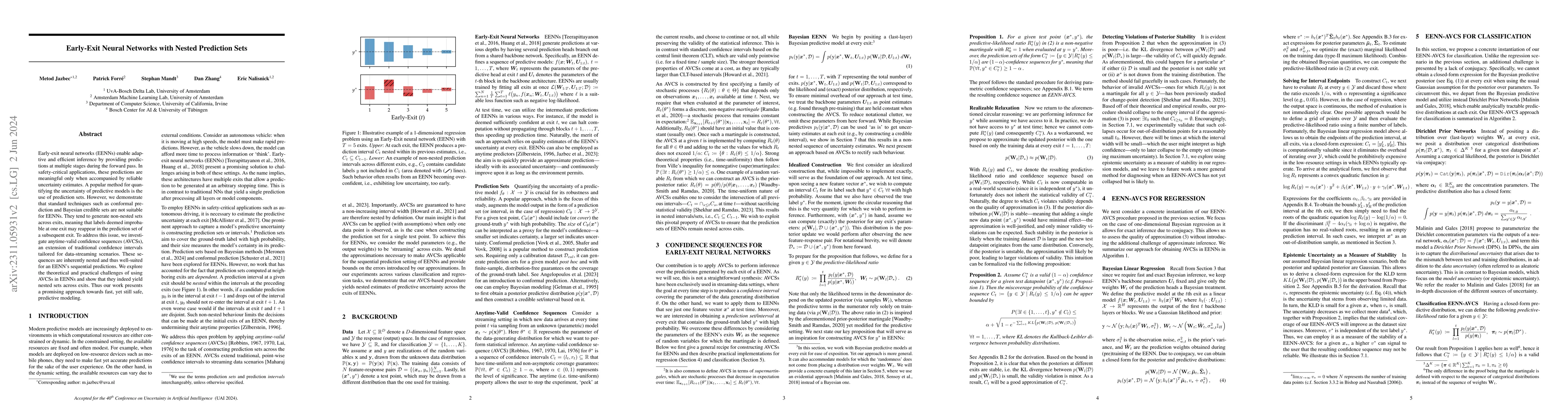 Thumbnail for Early-Exit Neural Networks with Nested Prediction Sets