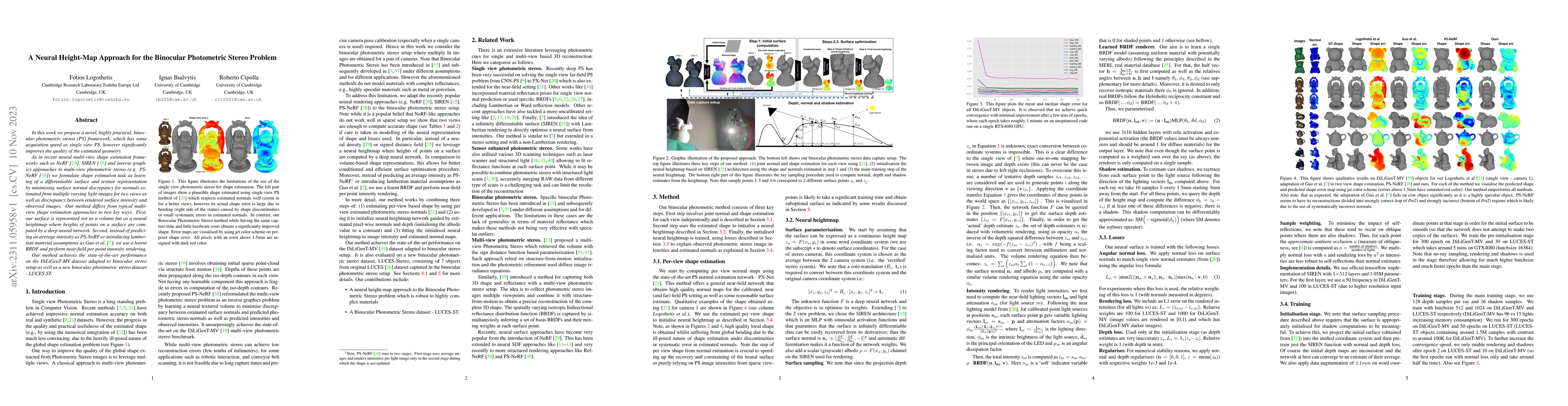 Thumbnail for A Neural Height-Map Approach for the Binocular Photometric Stereo
  Problem