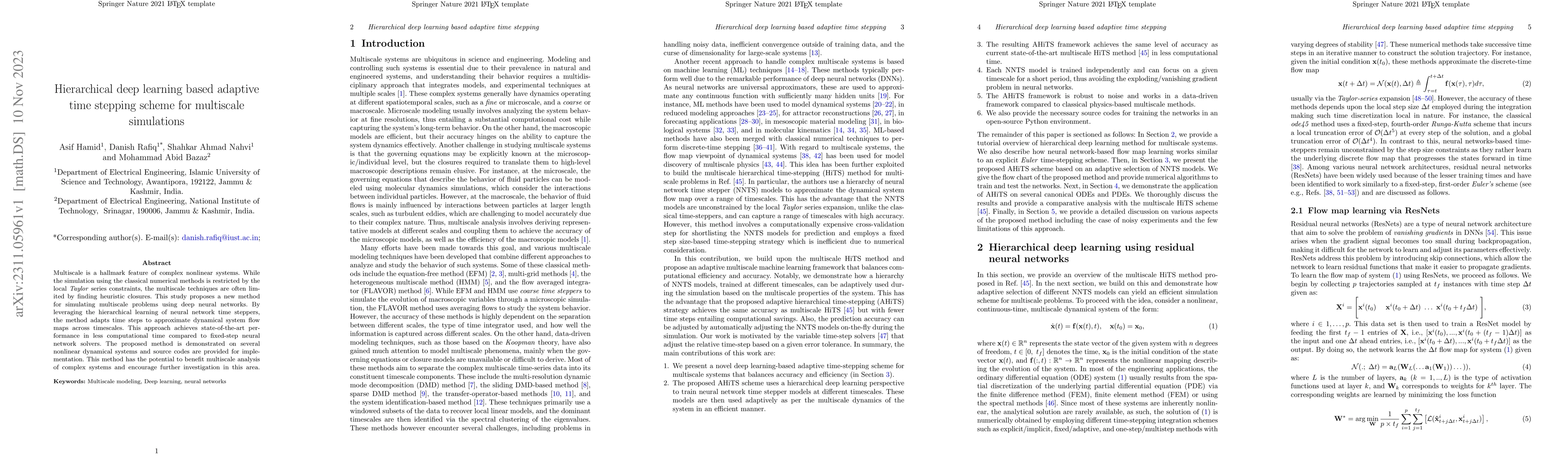 Thumbnail for Hierarchical deep learning-based adaptive time-stepping scheme for
  multiscale simulations