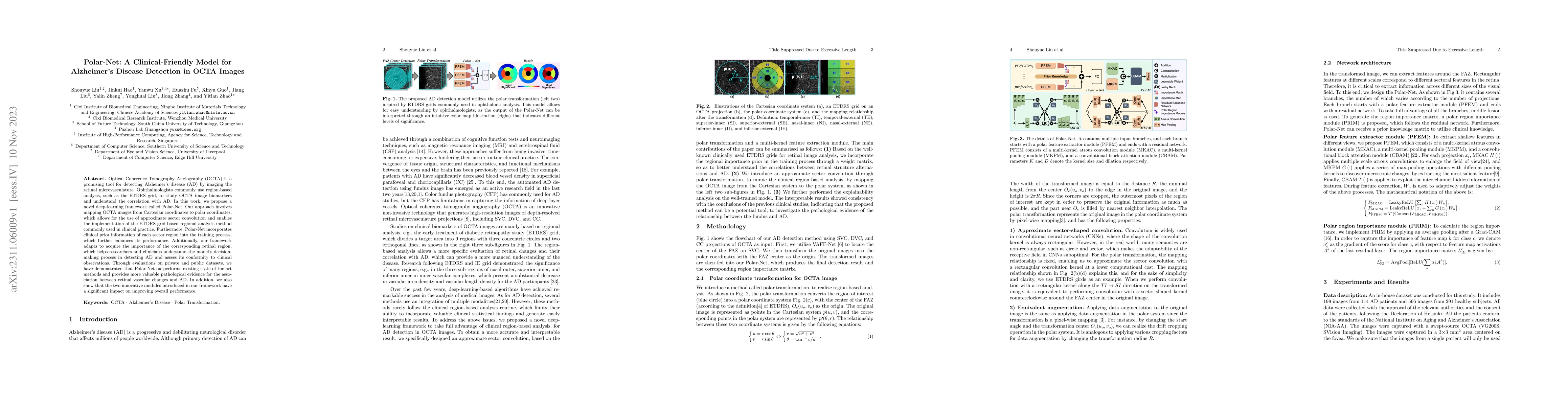 Thumbnail for Polar-Net: A Clinical-Friendly Model for Alzheimer's Disease Detection
  in OCTA Images