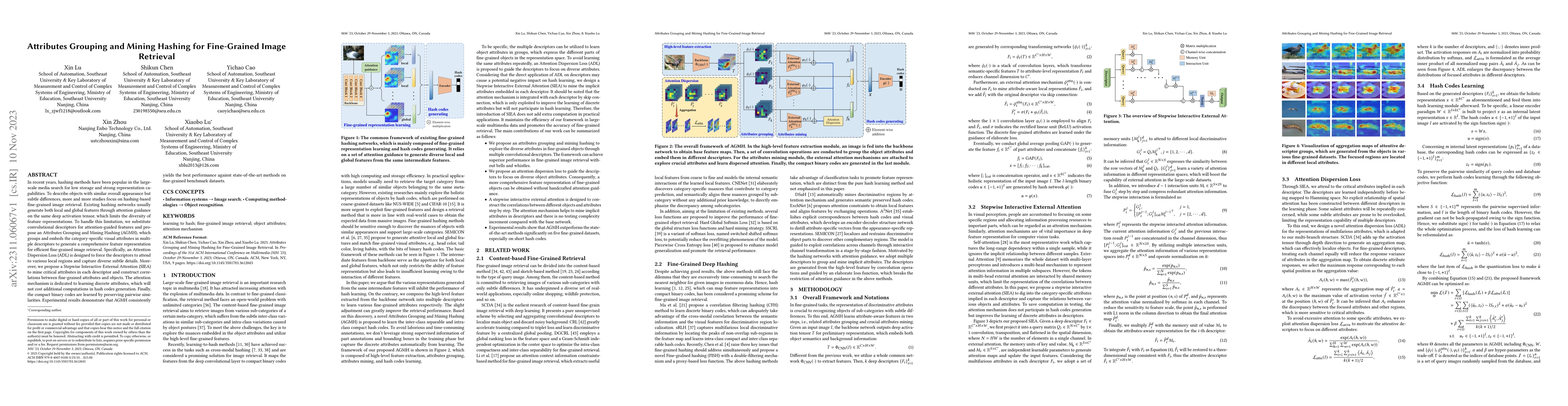 Thumbnail for Attributes Grouping and Mining Hashing for Fine-Grained Image Retrieval