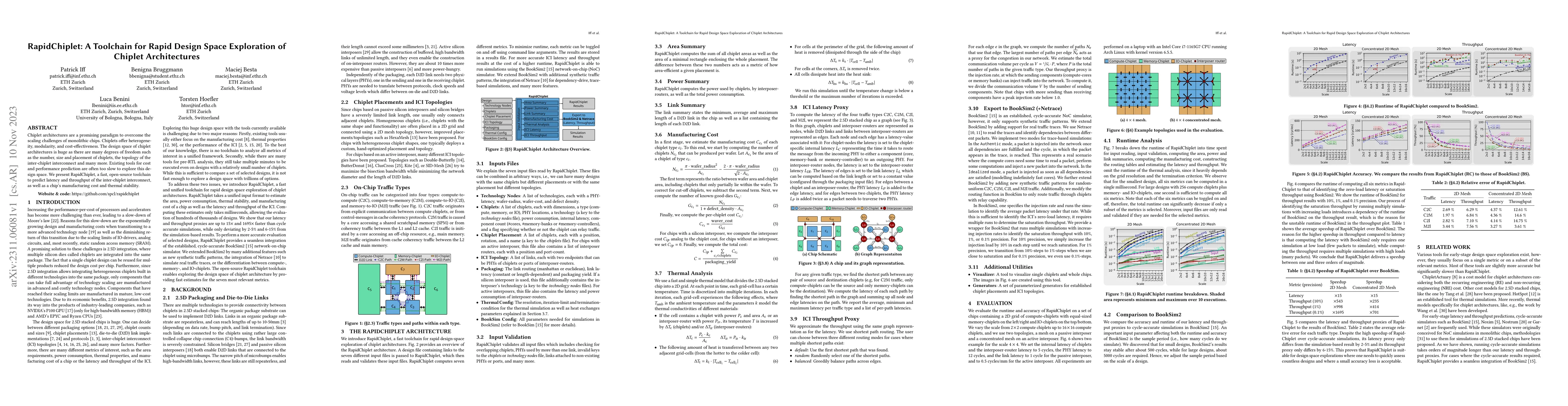 Thumbnail for RapidChiplet: A Toolchain for Rapid Design Space Exploration of Chiplet
  Architectures