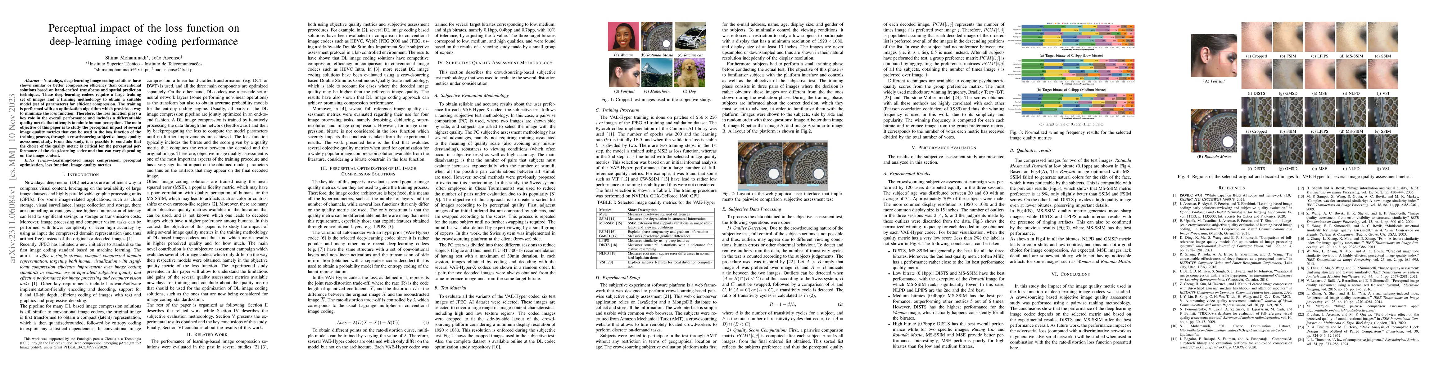 Thumbnail for Perceptual impact of the loss function on deep-learning image coding
  performance