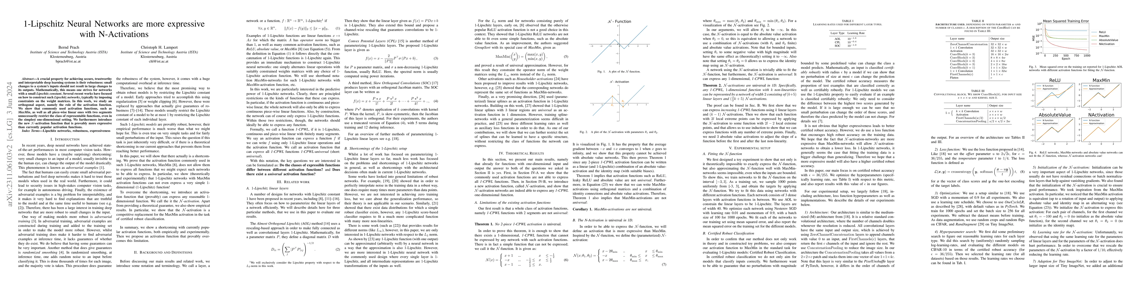 Thumbnail for 1-Lipschitz Neural Networks are more expressive with N-Activations