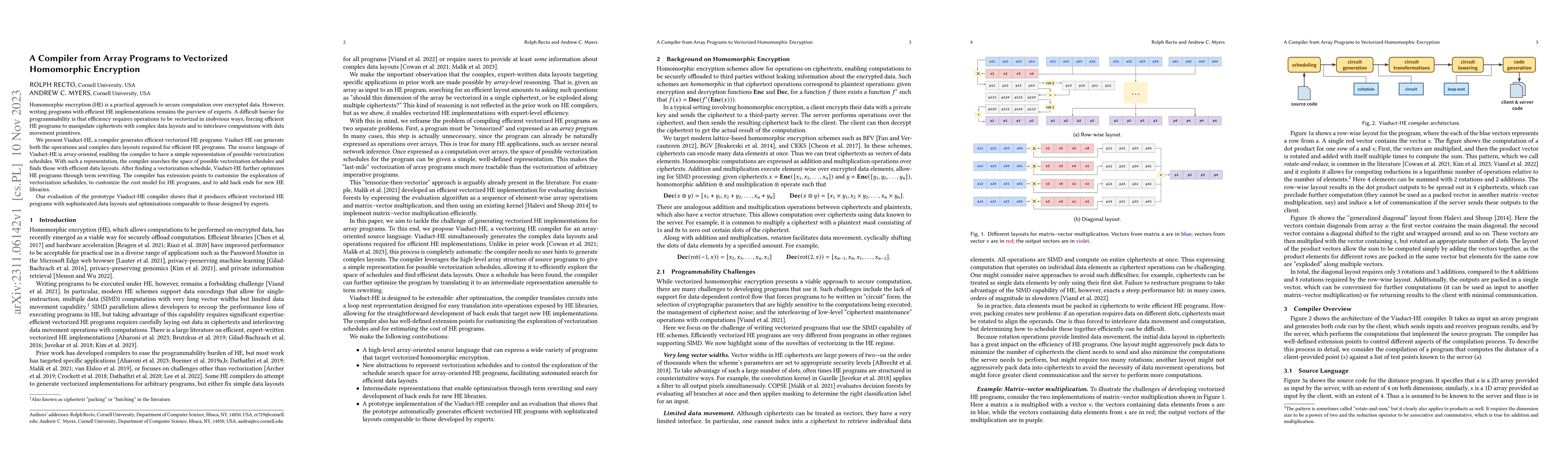 Thumbnail for A Compiler from Array Programs to Vectorized Homomorphic Encryption