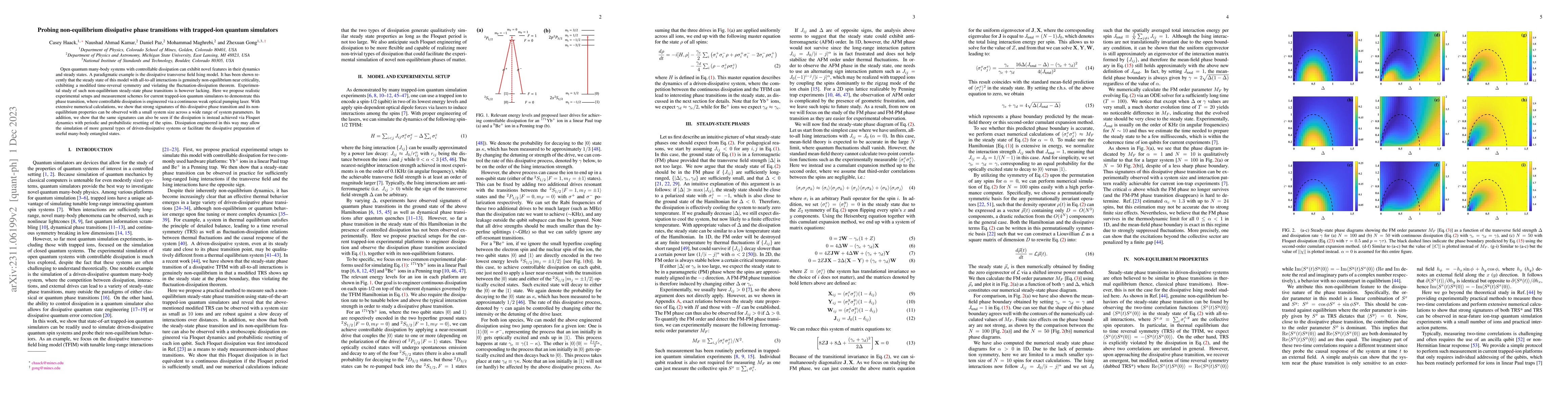 Thumbnail for Probing non-equilibrium dissipative phase transitions with trapped-ion
  quantum simulators