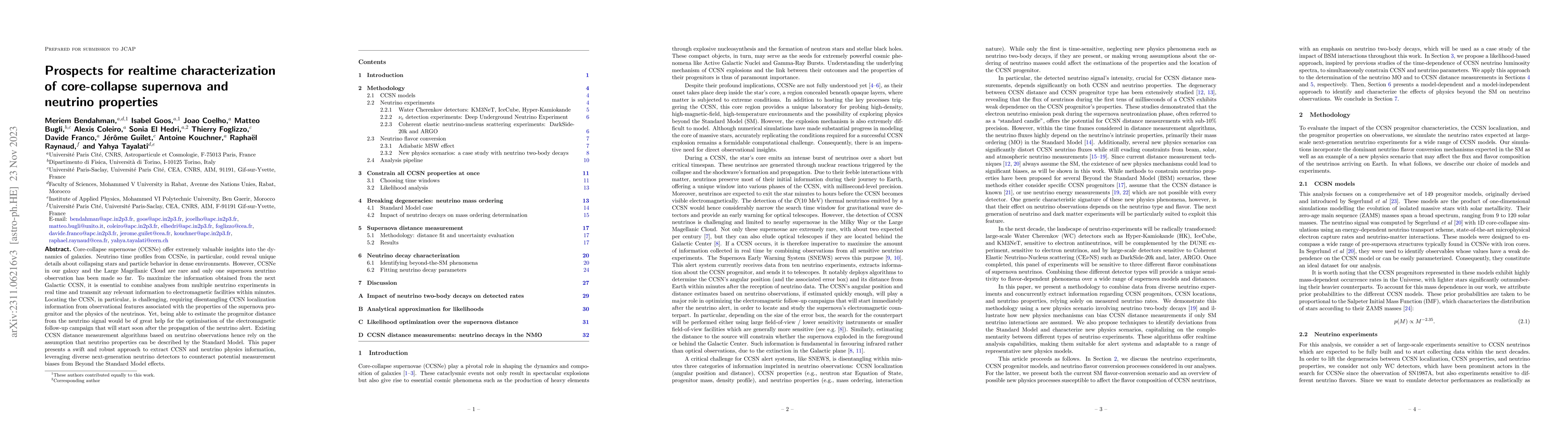 Thumbnail for Prospects for realtime characterization of core-collapse supernova and
  neutrino properties
