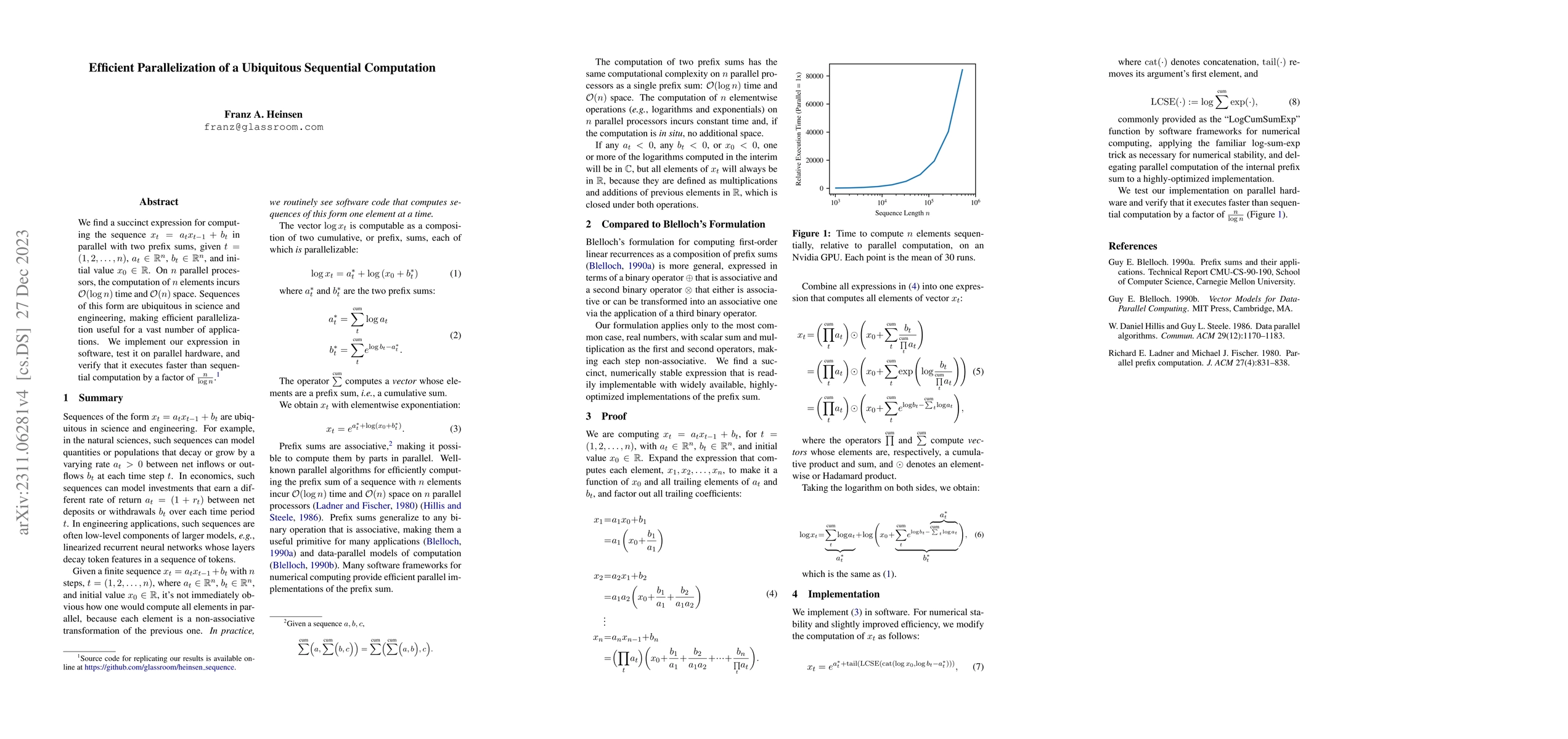 Thumbnail for Efficient Parallelization of a Ubiquitous Sequential Computation