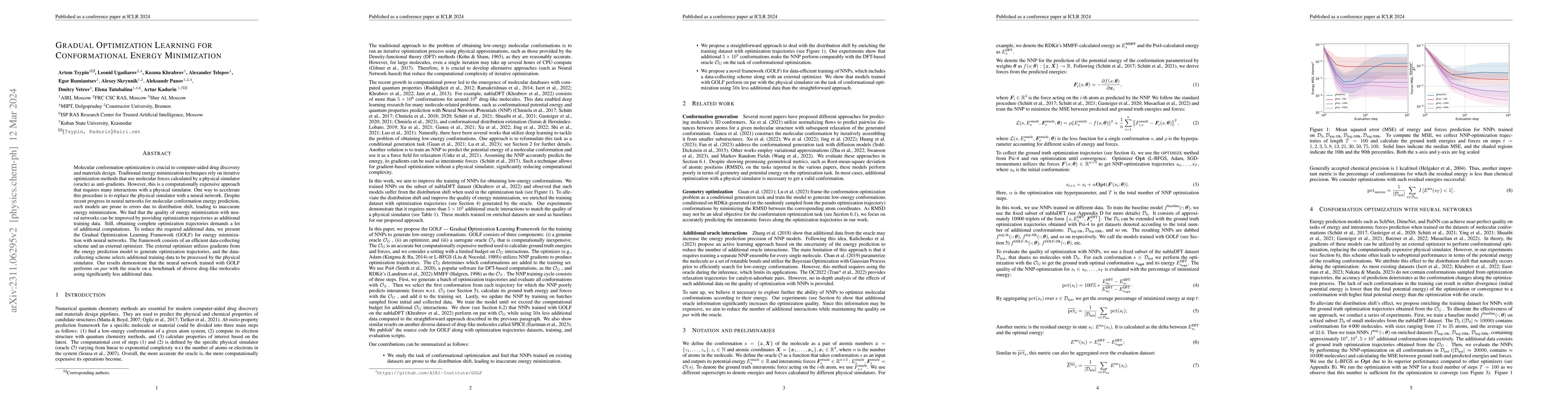 Thumbnail for Gradual Optimization Learning for Conformational Energy Minimization