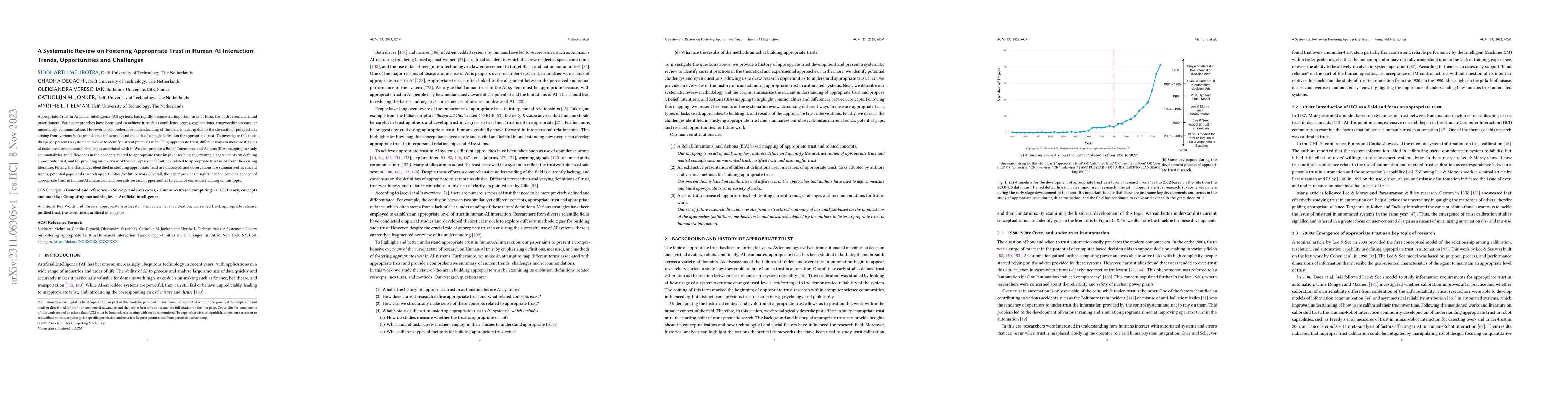 Thumbnail for A Systematic Review on Fostering Appropriate Trust in Human-AI
  Interaction
