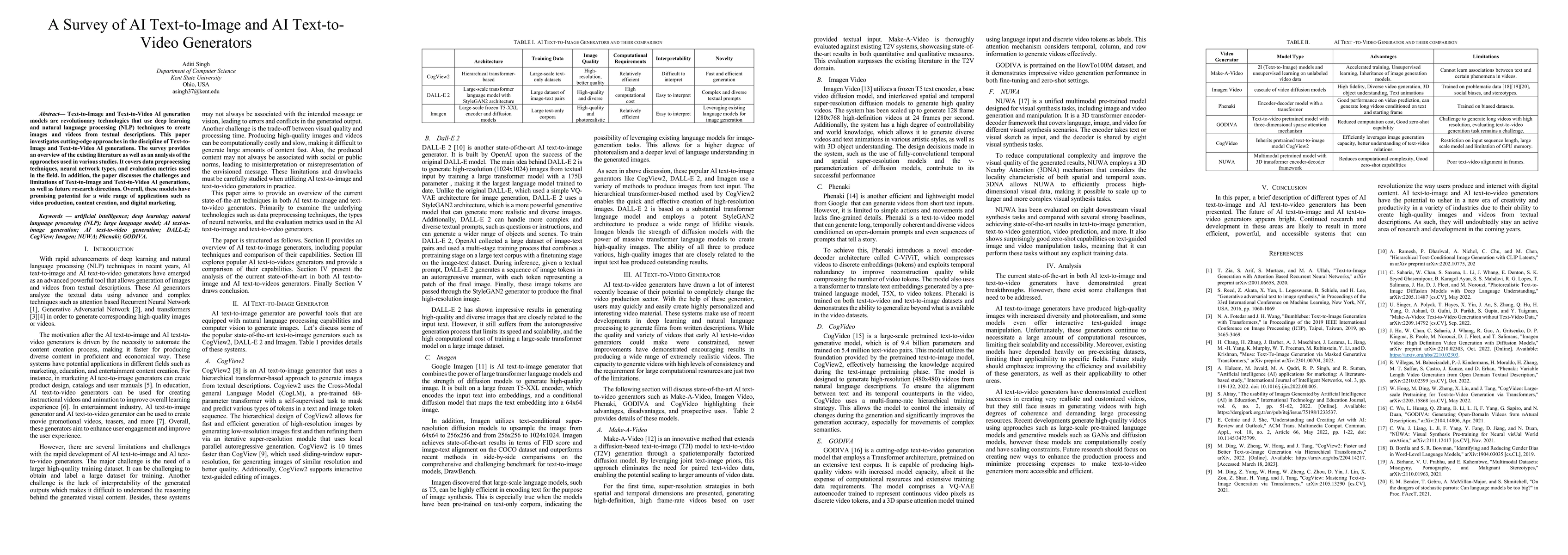 Thumbnail for A Survey of AI Text-to-Image and AI Text-to-Video Generators